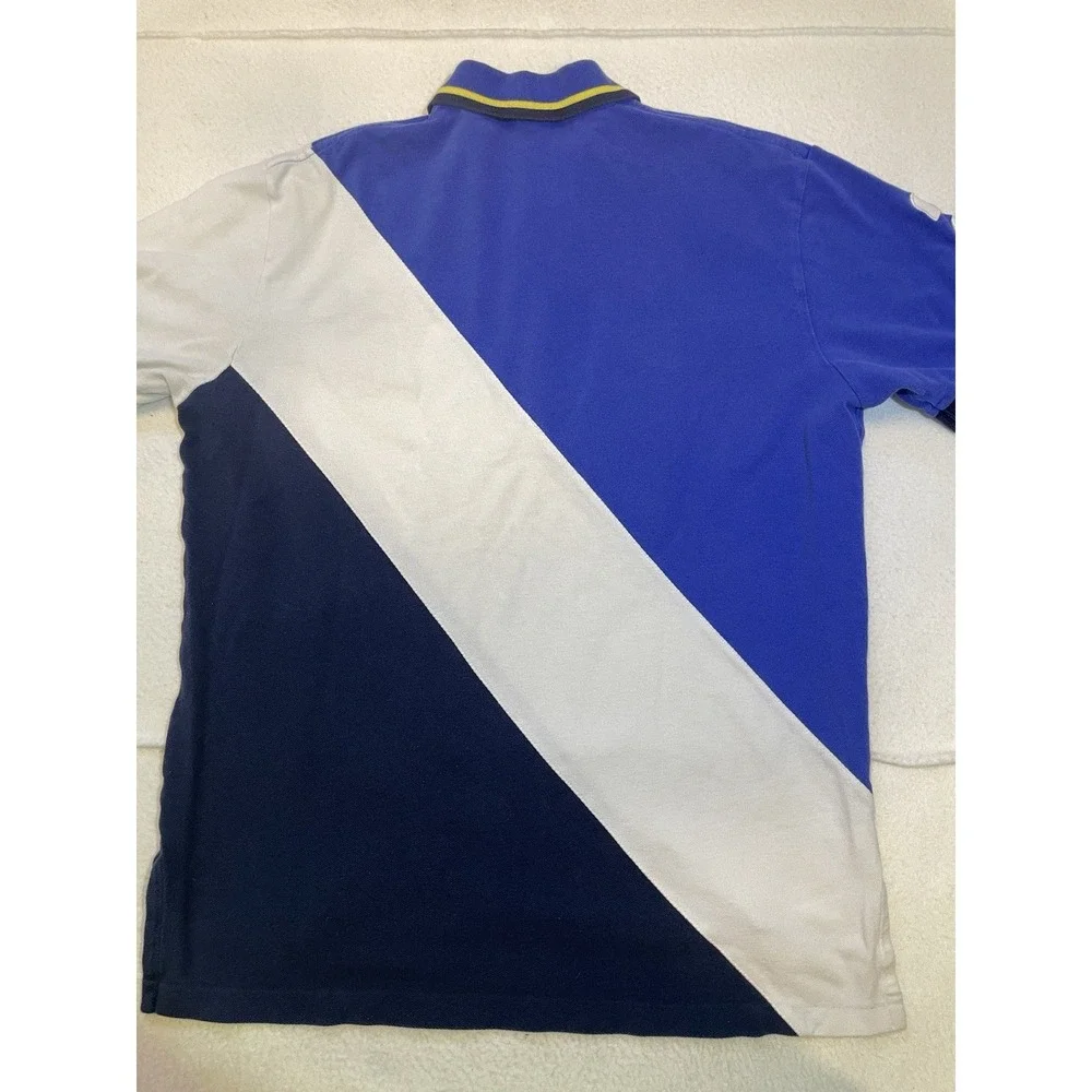 Vintage Polo Ralph Lauren Crest Polo Shirt‎ Blue Pony Classic Mens Size L